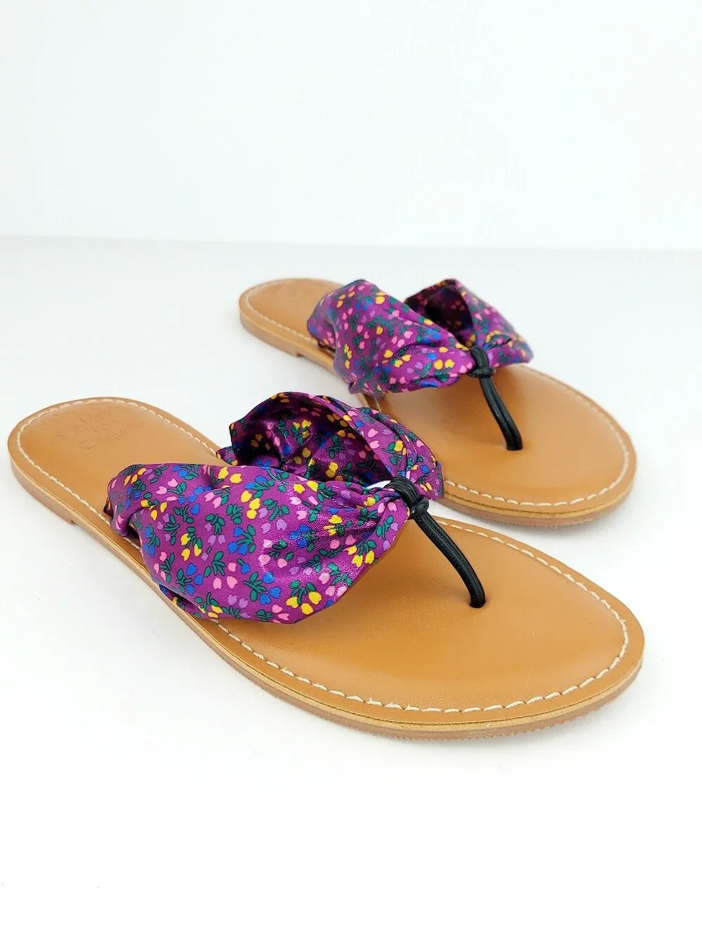 Matilda Jane Purple Floral Slide Sandals 8